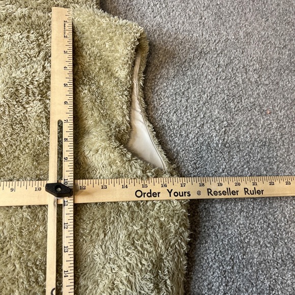 Patagonia‎ Vest Womens Medium Green Los Gatos Fleece Zip Pockets Soft - Picture 10 of 11